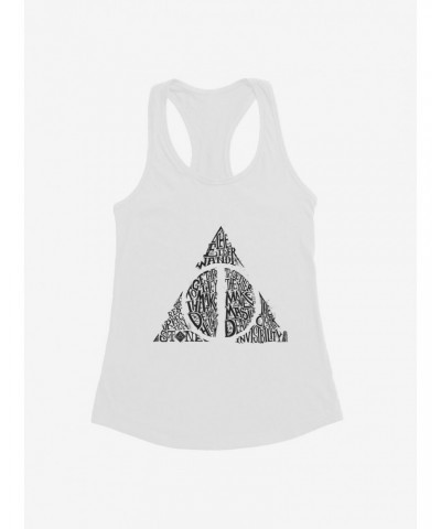 Harry Potter Deathly Hallows Script Girls Tank $9.76 Tanks