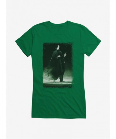 Harry Potter Snape In The Shadows Anime Style Girls T-Shirt $7.37 T-Shirts