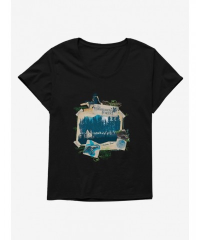 Harry Potter The Forbidden Forest Scrapbook Girls T-Shirt Plus Size $10.87 T-Shirts