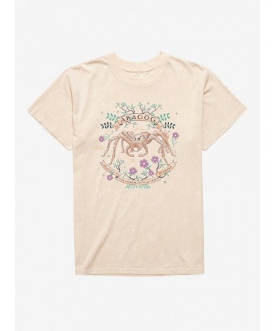 Harry Potter Aragog Spider Flowers Mineral Wash T-Shirt $6.22 T-Shirts