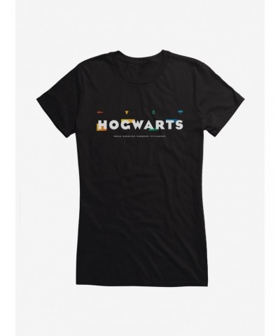 Harry Potter Hogwarts Gamboard Style Logo Girls T-Shirt $9.36 T-Shirts