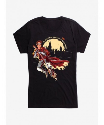 Harry Potter Seekers Search For Snitch Girls T-Shirt $9.56 T-Shirts