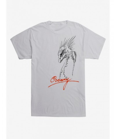 Fantastic Beasts Occamy Head Sketch T-Shirt $8.22 T-Shirts