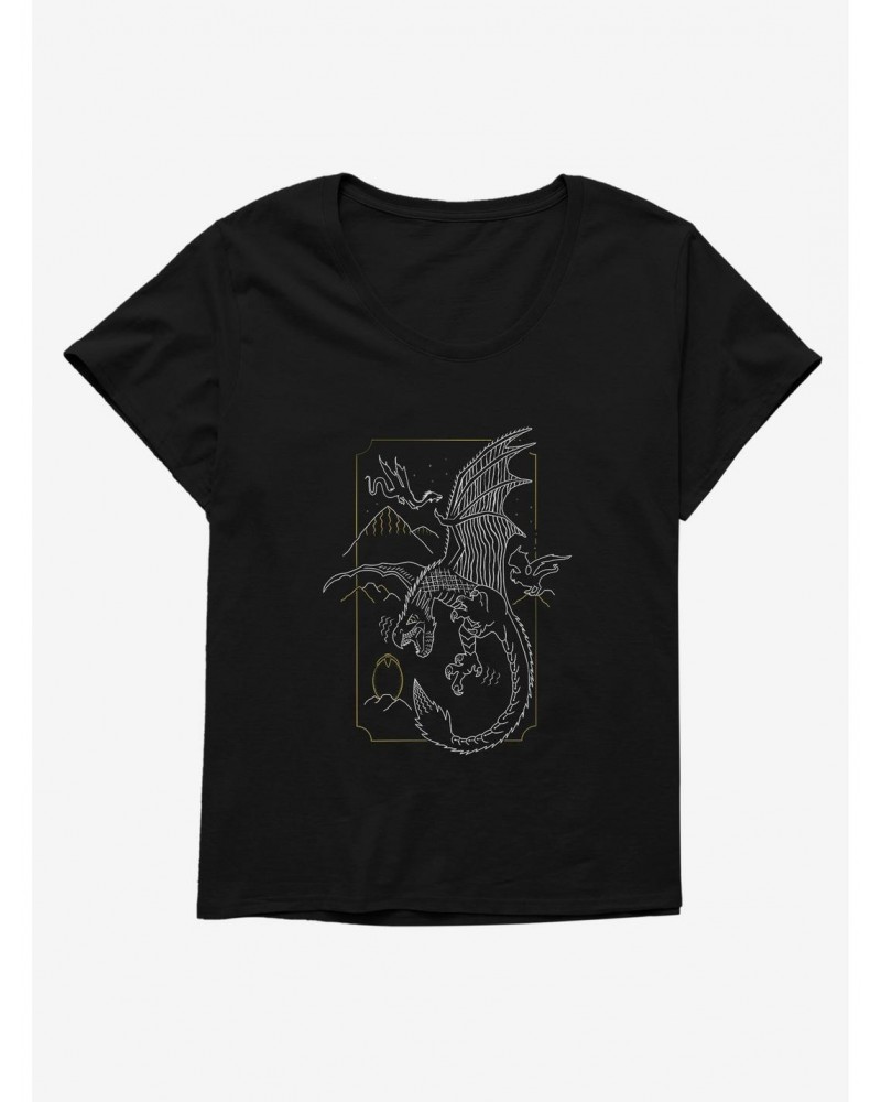 Harry Potter Dragons Simple Girls T-Shirt Plus Size $9.71 T-Shirts