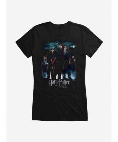 Harry Potter Goblet of Fire Movie Poster Girls T-Shirt $8.17 T-Shirts