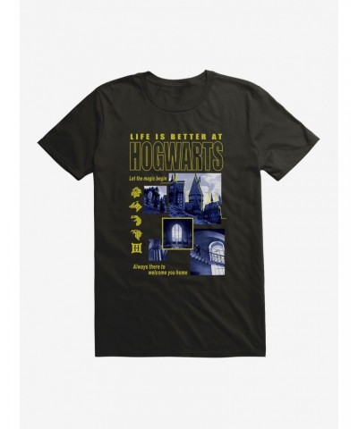 Harry Potter Life is Better at Hogwarts T-Shirt $6.69 T-Shirts