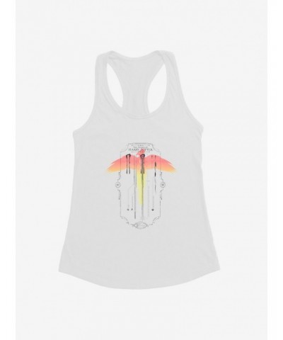 Harry Potter Wand Phoenix Feather Girls White Tank Top $6.97 Tops