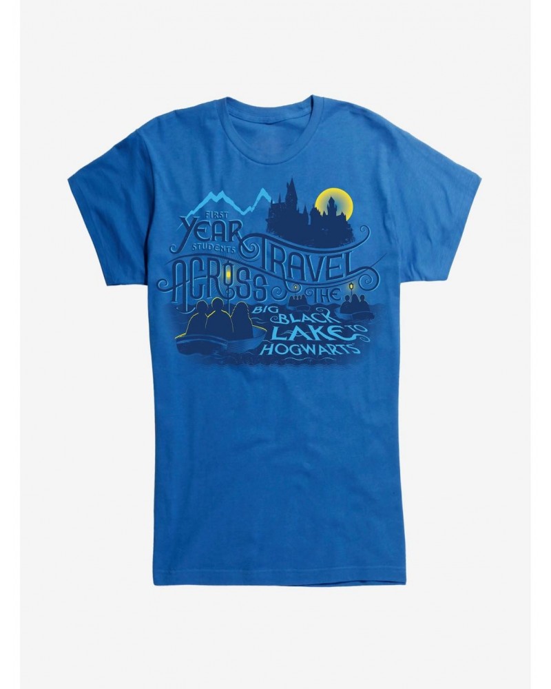 Harry Potter Hogwarts Big Black Lake Girls T-Shirt $7.77 T-Shirts