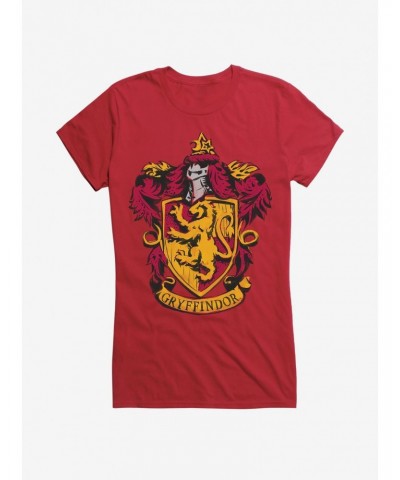 Harry Potter Gryffindor Lion Shield Girls T-Shirt $9.16 T-Shirts