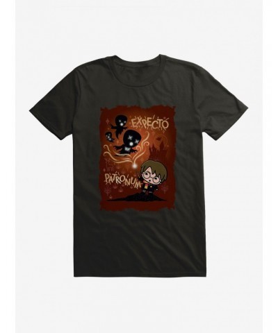 Harry Potter Expecto Patronum Red Background T-Shirt $5.93 T-Shirts