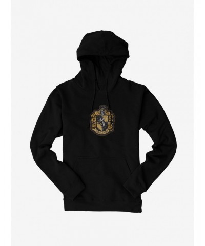 Harry Potter Hufflepuff Coat Of Arms Hoodie $15.80 Hoodies