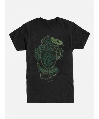 Extra Soft Harry Potter Slytherin Serpent T-Shirt $8.13 T-Shirts