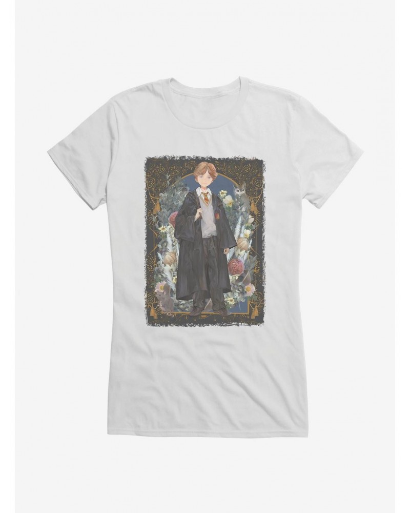 Harry Potter Ron Weasley Fantasy Style Girls T-Shirt $9.16 T-Shirts