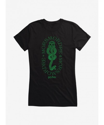 Harry Potter Morsmordre Death Eater Dark Mark Girls T-Shirt $7.77 T-Shirts