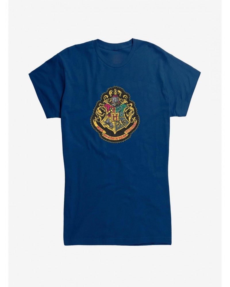 Harry Potter Color Hogwarts Shield Girls T-Shirt $7.77 T-Shirts