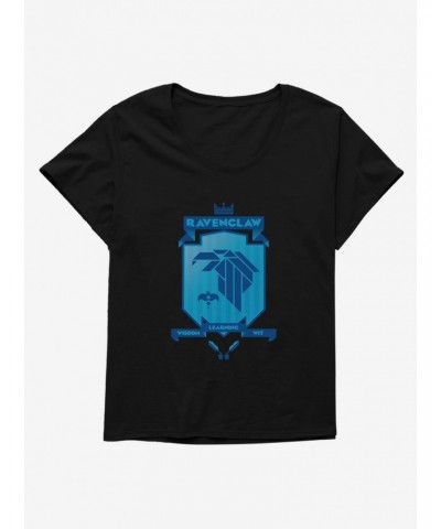 Harry Potter Blue Ravenclaw Crest Girls T-Shirt Plus Size $11.10 T-Shirts