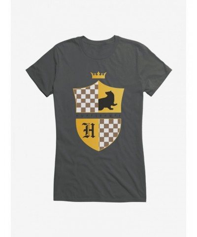 Harry Potter Hufflepuff Coat Of Arms Girls T-Shirt $9.76 T-Shirts