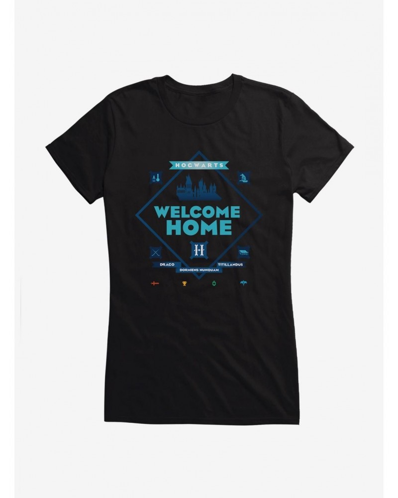 Harry Potter Hogwarts Welcome Home Girls T-Shirt $7.77 T-Shirts