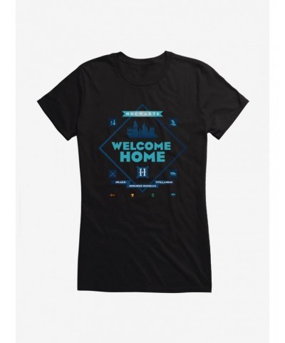 Harry Potter Hogwarts Welcome Home Girls T-Shirt $7.77 T-Shirts