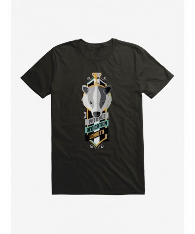 Harry Potter Hufflepuff Sigil T-Shirt $5.93 T-Shirts