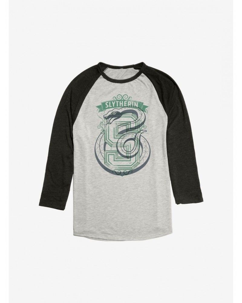 Harry Potter Vintage Slytherin Raglan $10.87 Raglans