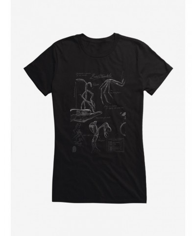 Fantastic Beasts Bowtruckle Sketches Girls T-Shirt $5.98 T-Shirts