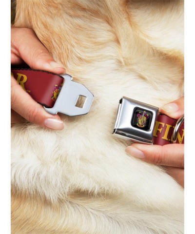 Harry Potter Gryffindor Crest Seatbelt Buckle Dog Collar $8.72 Pet Collars