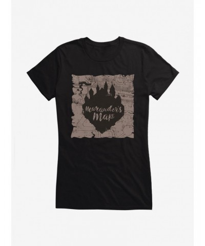 Harry Potter Map Silhoutte Girl's T-Shirt $7.17 T-Shirts