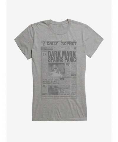 Harry Potter Daily Prophet Dark Mark Girls T-Shirt $6.18 T-Shirts