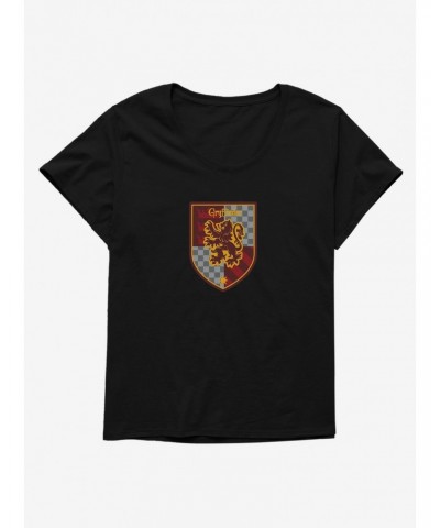 Harry Potter Gryffindor Crest Banner Girls T-Shirt Plus Size $8.55 T-Shirts