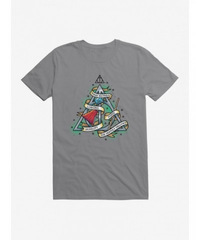Harry Potter Deathly Hallows Tattoo Graphic T-Shirt $7.46 T-Shirts