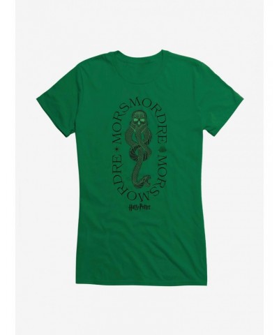 Harry Potter Morsmordre Death Eater Dark Mark Girls T-Shirt $8.37 T-Shirts