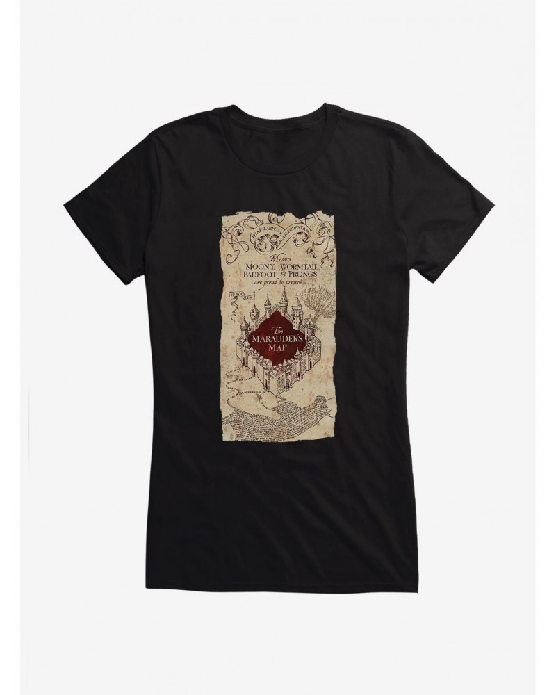 Harry Potter Marauders Map Girl's T-Shirt $9.56 T-Shirts