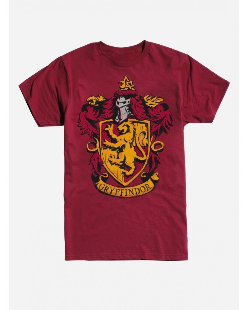 Harry Potter Gryffindor Lion Shield T-Shirt $8.03 T-Shirts