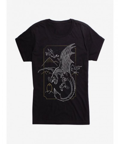 Harry Potter Dragon Flight Girls T-Shirt $7.77 T-Shirts