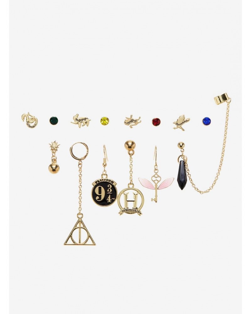 Harry Potter House Icons Mismatch Earring Set $6.19 Earring Set