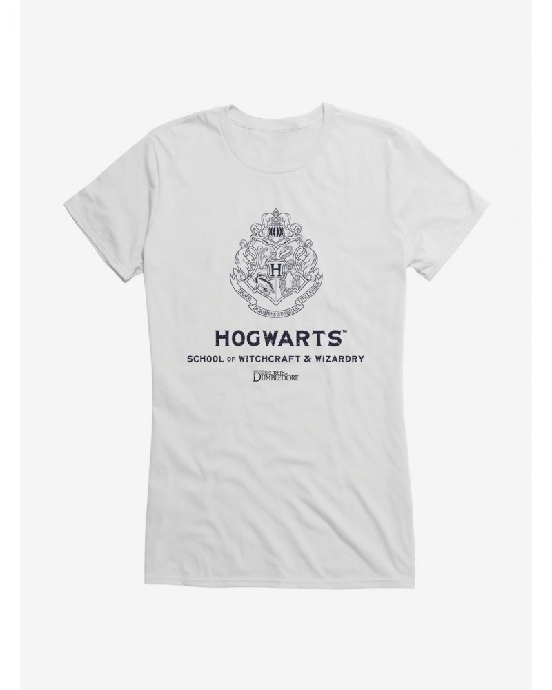 Fantastic Beasts: The Secrets Of Dumbledore Hogwarts Witchcraft & Wizardry Girls T-Shirt $6.57 T-Shirts