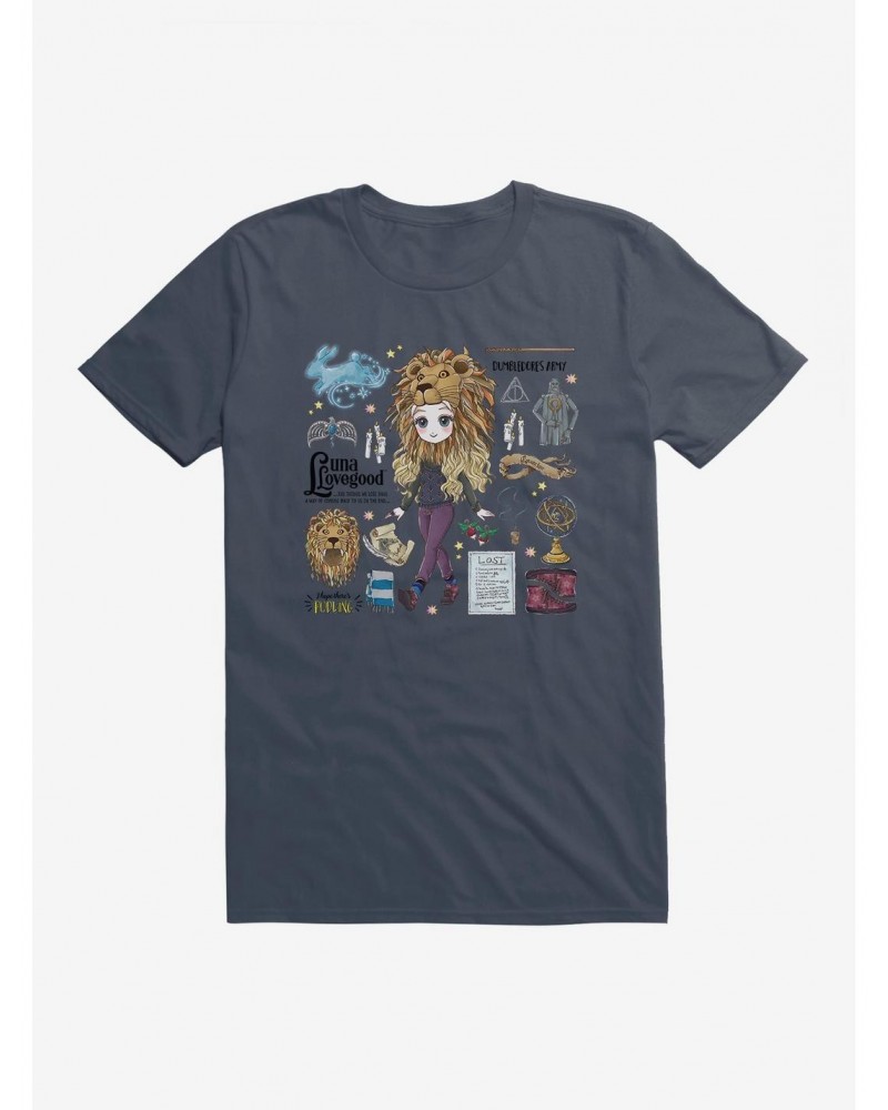 Harry Potter Luna Icons Lion Hat T-Shirt $6.88 T-Shirts