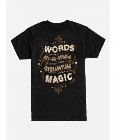 Harry Potter Words Are Magic Quote T-Shirt $7.46 T-Shirts