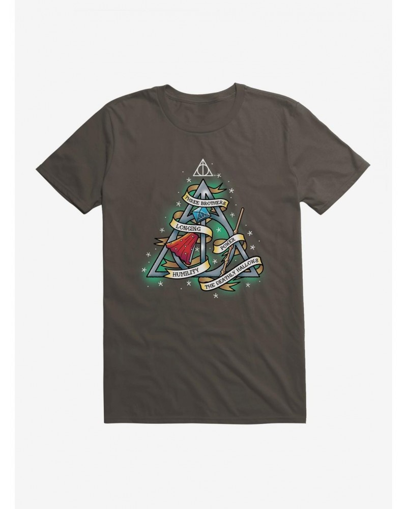 Harry Potter Deathly Hallows Tattoo Graphic T-Shirt $9.18 T-Shirts